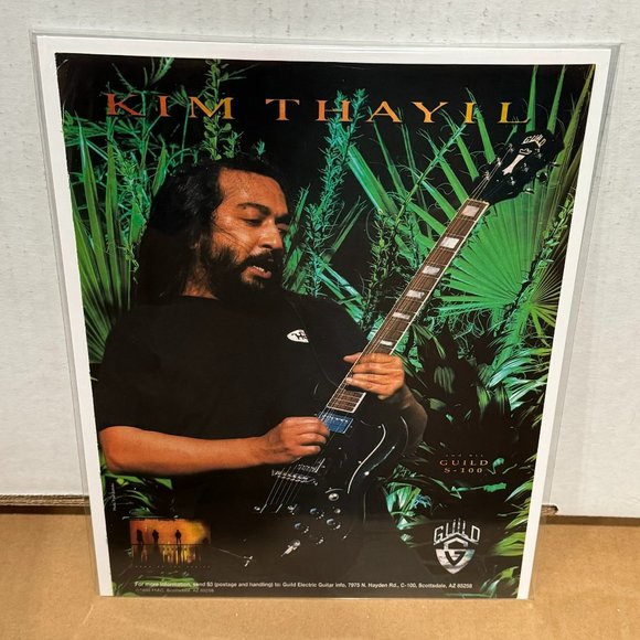 GUILD GUITARS - S-100 - KIM THAYIL of SOUNDGARDEN - 1996 Print Advertisement - Picture 1 of 1